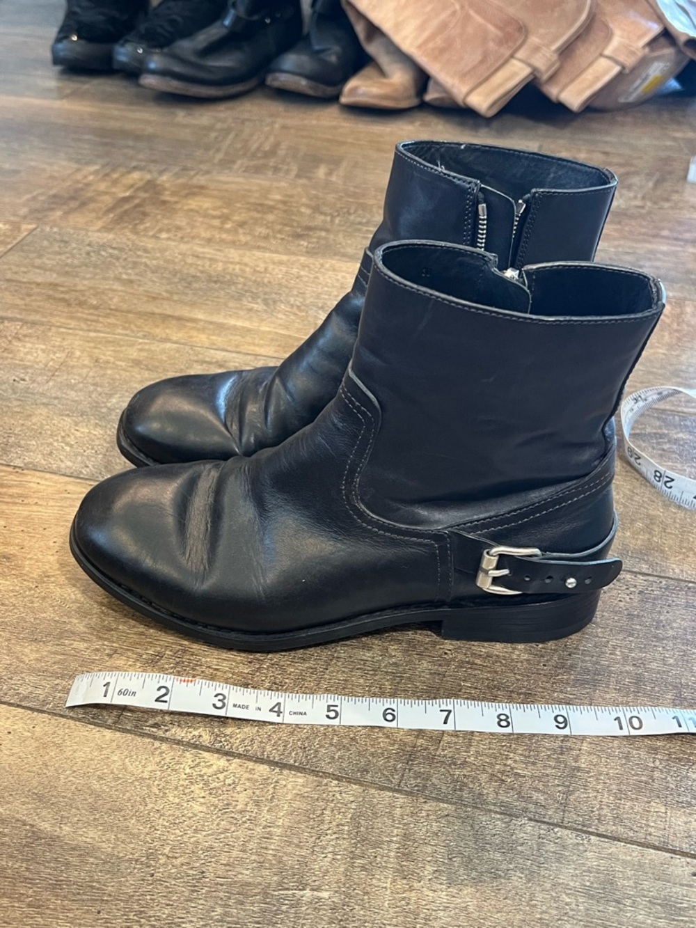 Rag & Bone Oliver leather moto boots retails $595 - Picture 8 of 10
